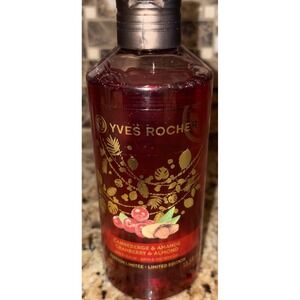 Yves Rocher Perfume Gel Douche Shower Gel 13.5 oz cranberry almond Scent LIMITED